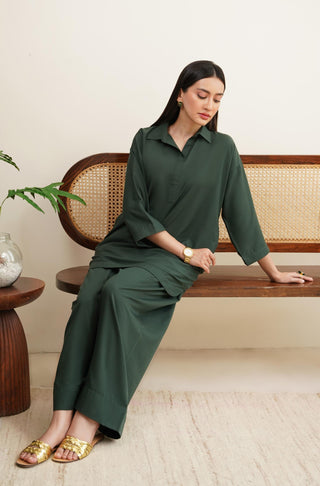 Raya Co-ord Set - Emerald Green