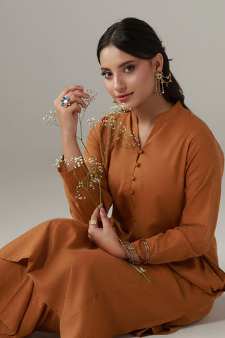 Kalidaar Co-Ord - Cinnamon Brown