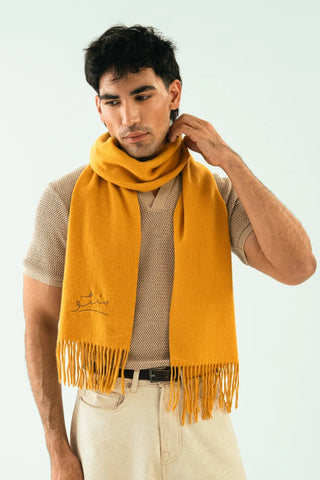 Cashmere Stole - Marigold Yellow