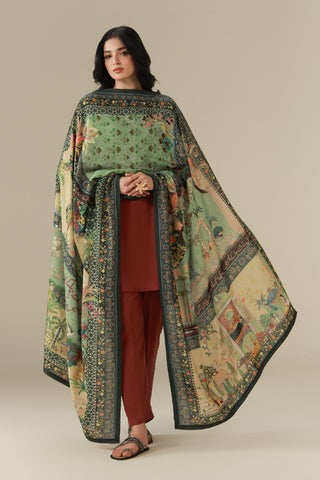 Gul Mohar (Ruby Tree) - Shawl