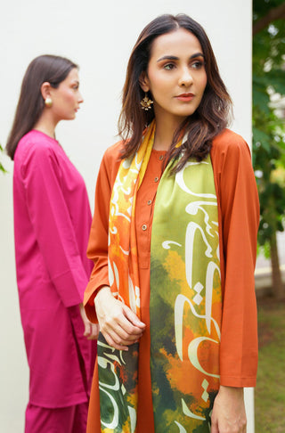 Lucknow Set - Burnt Orange