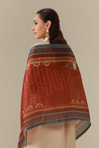 Nigarish (Inscription) - Scarf