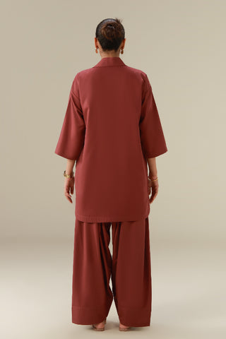 Raya Co-ord Set - Rose Wood