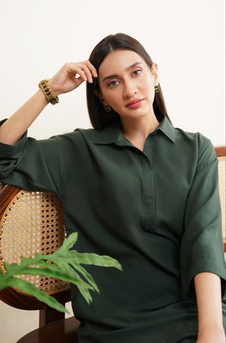 Raya Co-ord Set - Emerald Green
