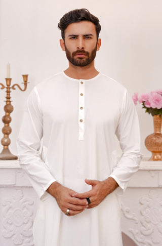 Lucknow Set - Cloud White (Men)