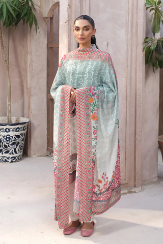 Manto Women's Printed White & Pink Dupatta with Urdu Calligraphy