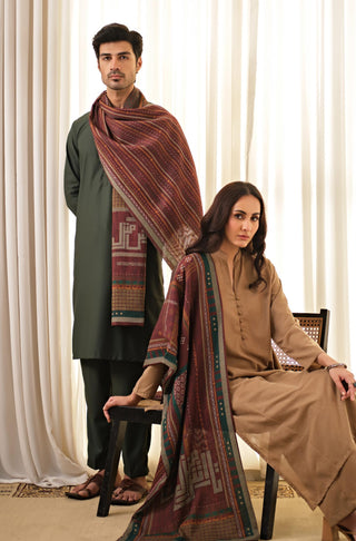 Talaash-e-Manzil (Finding Purpose) - Maroon Stole