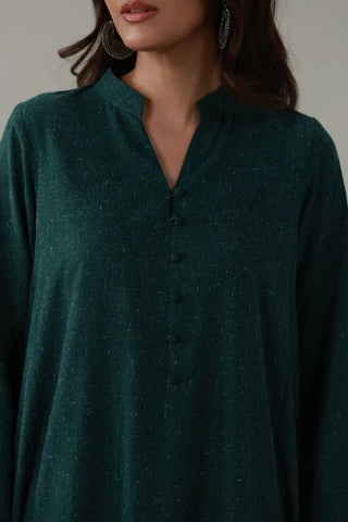 Kalidaar Co-ord Set - Emerald Green