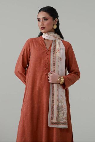 Kalidaar Co-ord Set - Burnt Orange