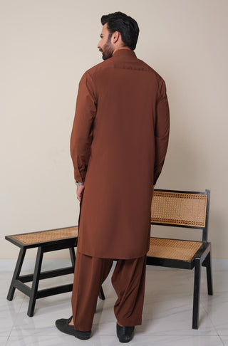 Classic Kameez Shalwar - Cocoa Brown (Men)