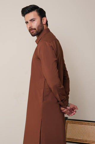 Classic Kameez Shalwar - Cocoa Brown (Men)