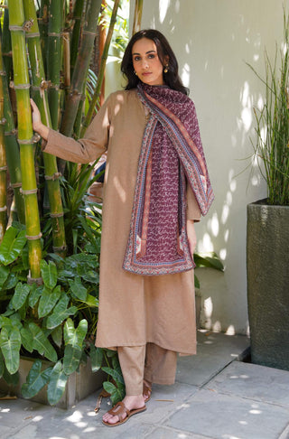 Musafir (Traveler) - Reddish Brown Stole