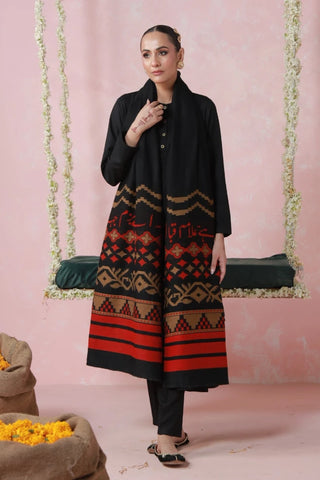Aghaaz (Genesis) - Black Weaved Shawl