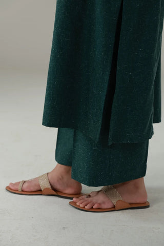 Kalidaar Co-ord Set - Emerald Green