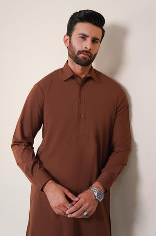 Classic Kameez Shalwar - Cocoa Brown (Men)