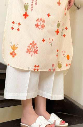 Zeest (Essence Of Life) - Off White Long Shirt