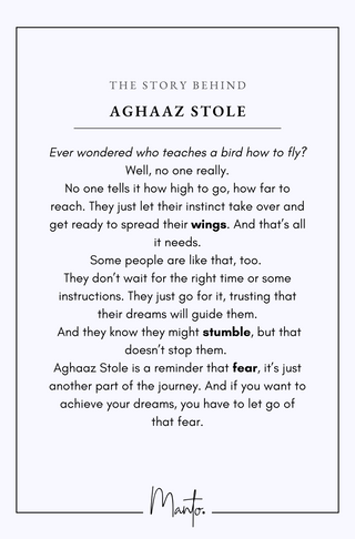 Aghaaz (Genesis) - Maroon & Blue Stole