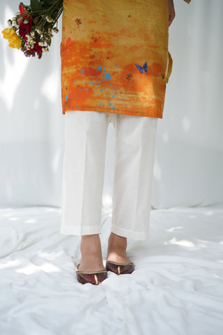 Straight Pants - White