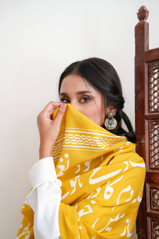 Bol (Speak Your Truth) - Mustard Shawl