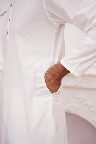 Lucknow Set - Cloud White (Men)