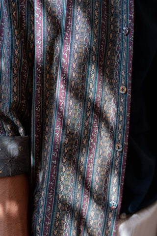 Kaavish (Efforts) - Green & Brown Overshirt