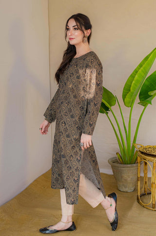Mumtaz - Black Gold Long Shirt