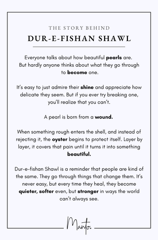 Dur-e-fishan (Scattered Pearls) - Shawl