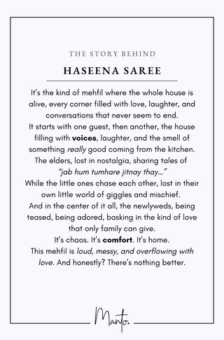 Haseena (Timeless Beauty) - Saree