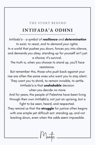 Design Philosophy of Intifada'a Odhni