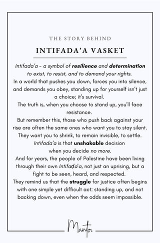Design Philosophy of Intifada'a Vasket