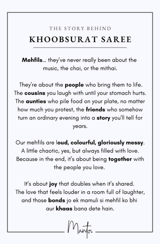 Khoobsurat (Breathtaking) - Maroon Saree