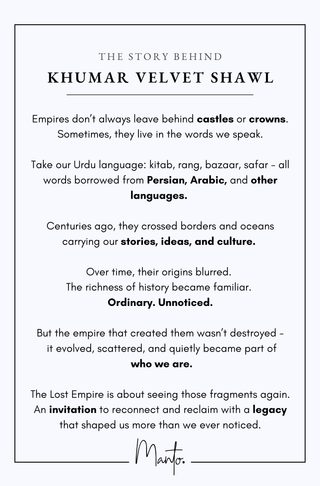 Khumar (Euphoria) - Velvet Shawl