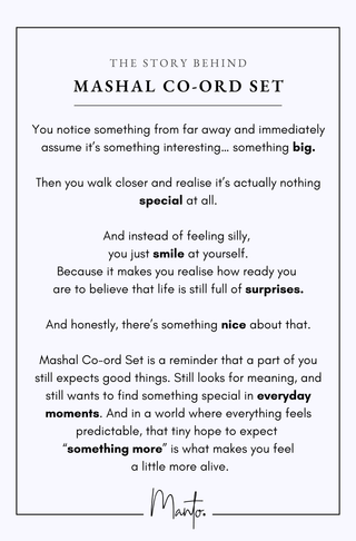 Mashal (Flame) Co-Ord Set - Blue