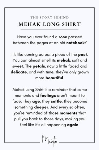 Mehak (Floral Scent) - Long Shirt