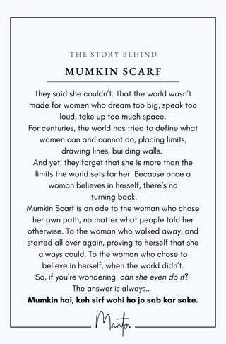 Mumkin (Possibilities Of Life) - Scarf