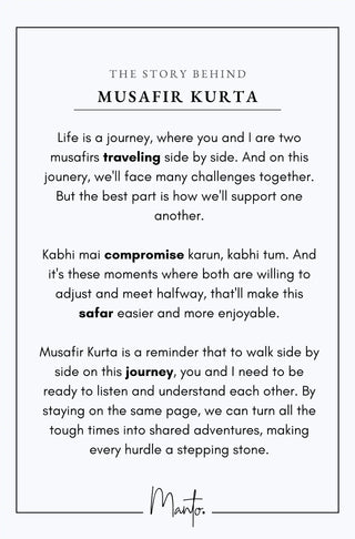 Musafir (Traveler) - Long Shirt