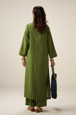 Aura Co-Ord Set - Olive Green