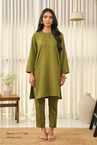 Lucknow Set - Olive Green