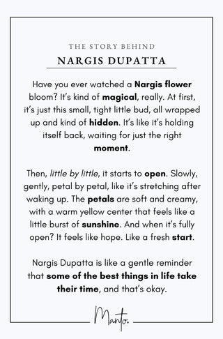 Nargis (Daffodil) - Dupatta