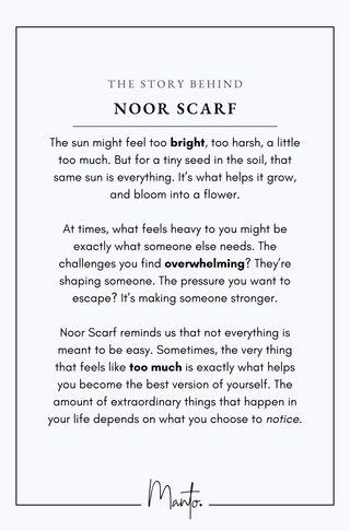 Noor (Light of Grace) - Scarf