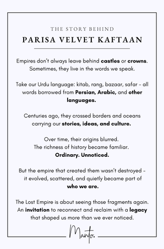 Parisa (Fairy Like) - Velvet Kaftaan