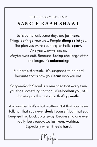 Sang-e-Raah (Milestone) - Shawl