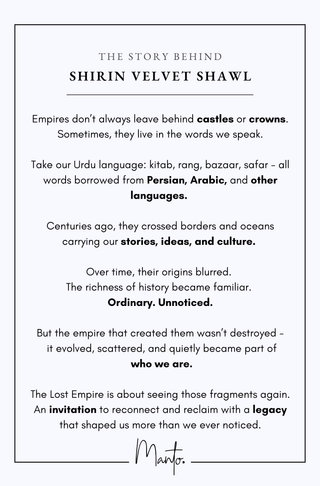 Shirin (Delighful) - Velvet Shawl