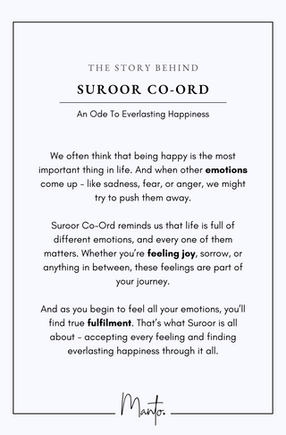 Suroor (True Serenity) - Blue & Off White Co-ord Set