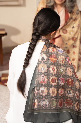 Zeenat (Timeless Beauty) - Emerald Green Scarf