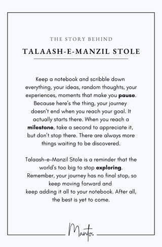 Talaash-e-Manzil (Finding Purpose) - Maroon Stole