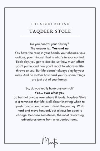 Taqdeer (Destiny) Stole - Shades of Leaves