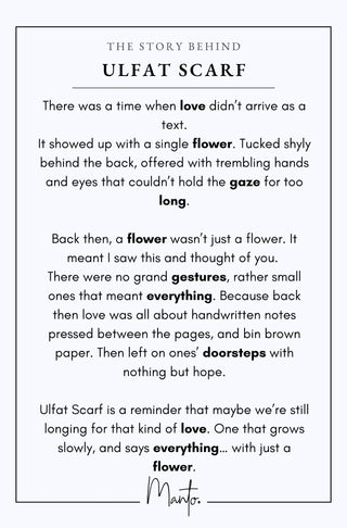 Ulfat (Affection) - Scarf