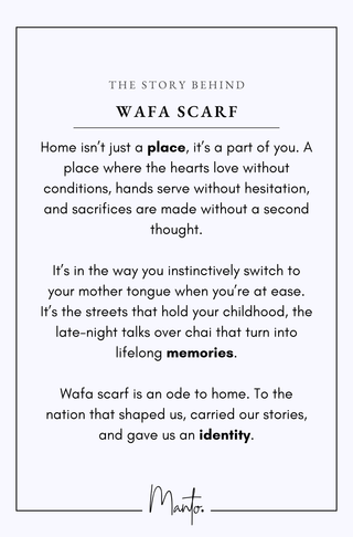 Wafa (Loyalty) - Scarf