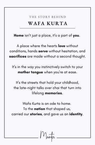Wafa (Loyalty) -  Long shirt